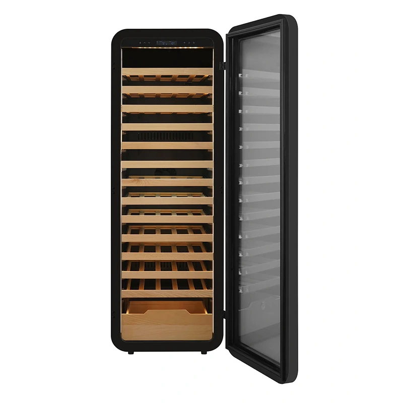 Grand Cru Label View 90 Bottle Single Zone Wine Fridge (GC90SBLK)