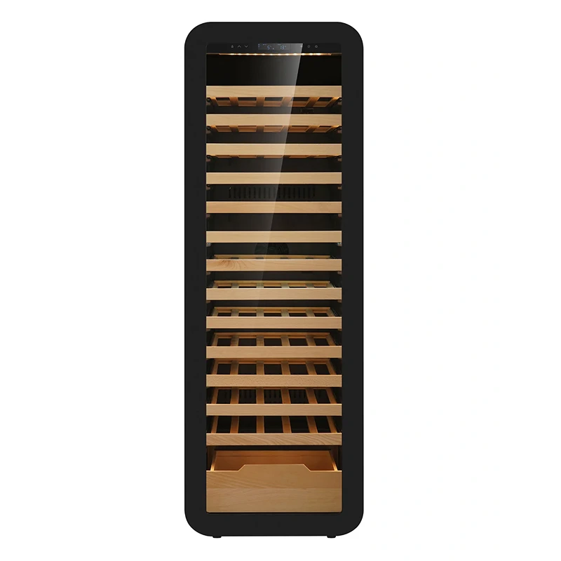 Grand Cru Label View 90 Bottle Single Zone Wine Fridge (GC90SBLK)