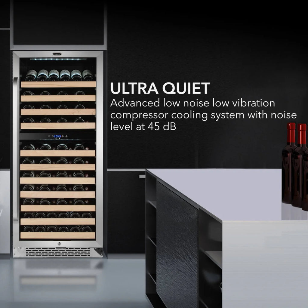 Whynter Wine Refrigerator 92-Bottle Dual-Zone Built-In (BWR-0922DZ)
