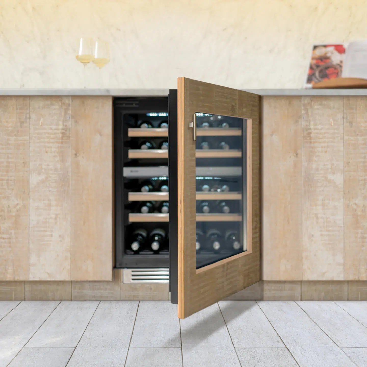 Caple SENSE PREMIUM Integrated Undercounter Dual Zone Wine Cooler