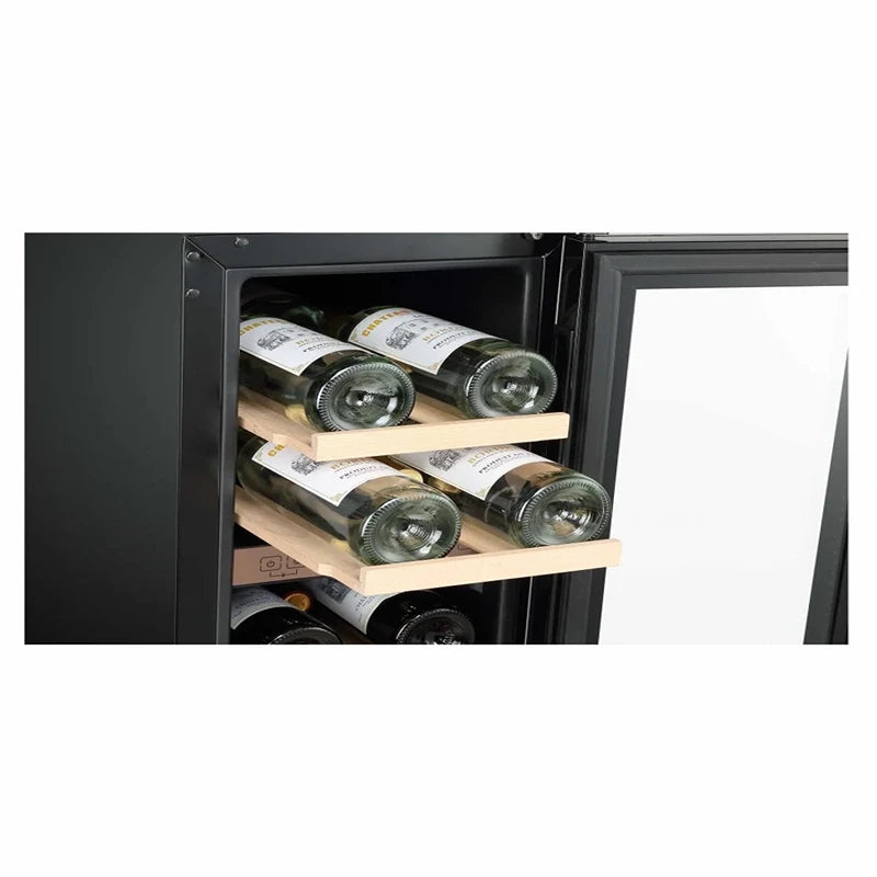LECAVIST Wine Cabinet - 17 Bottle - Dual Zone - Built-In - Black (LJ17VN2ZBU)