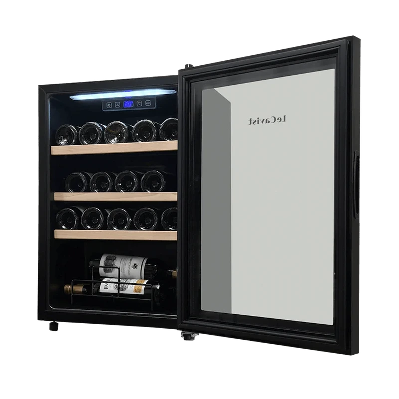 LECAVIST Beverage Fridge- 70L - Single Zone - Freestanding - Black (LEK21PV)