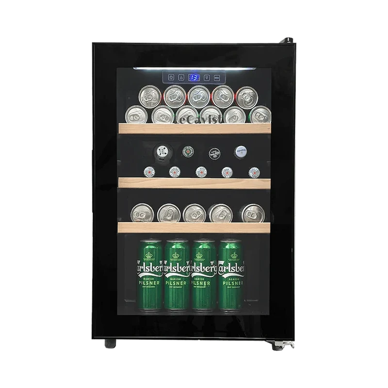 LECAVIST Beverage Fridge- 70L - Single Zone - Freestanding - Black (LEK21PV)