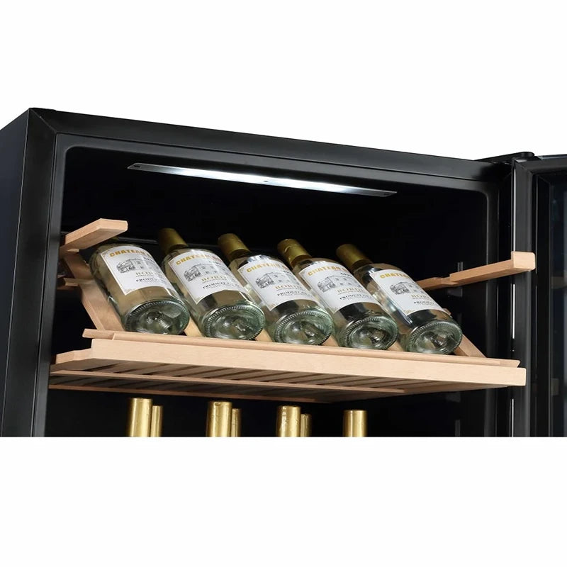 LECAVIST Wine Cabinet - 268 Bottle - Dual Zone - Freestanding - Black (LJ268VN2Z)